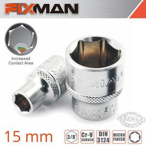 FIXMAN 3/8' Drive Hex Socket 15mm